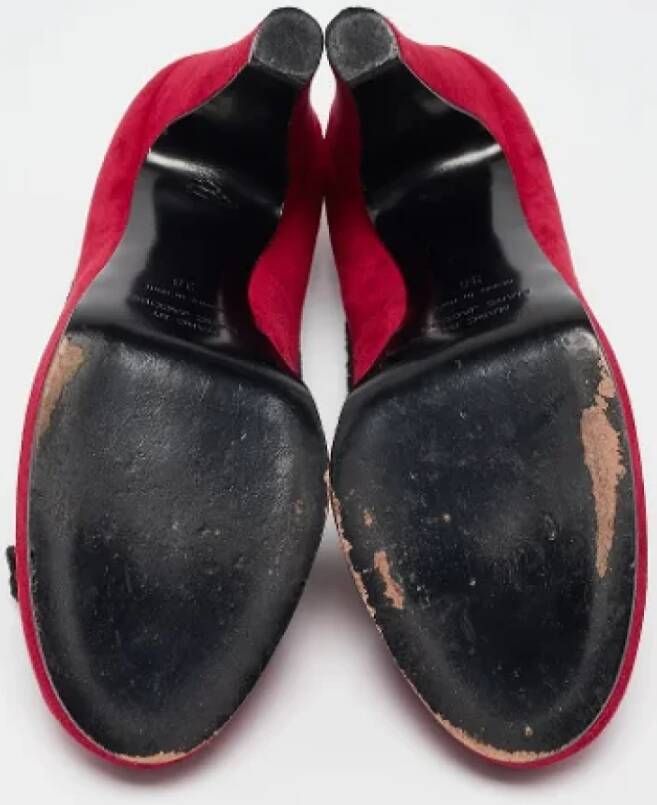 Marc Jacobs Pre-owned Suede heels Red Dames
