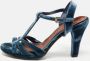 Marc Jacobs Pre-owned Velvet sandals Blue Dames - Thumbnail 2
