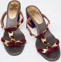 Marc Jacobs Pre-owned Velvet sandals Red Dames - Thumbnail 4