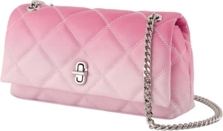Marc Jacobs Roze Leren Kettingportemonnee met Draaislot