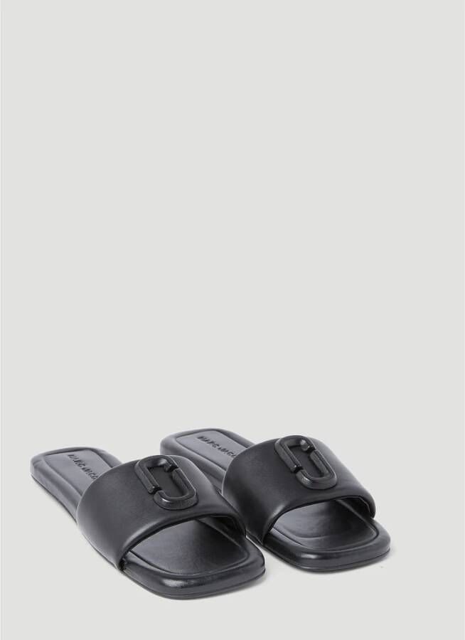 Marc Jacobs The J Marc leren slippers Zwart - Foto 2