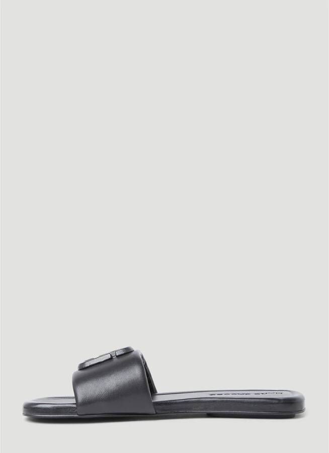 Marc Jacobs The J Marc leren slippers Zwart - Foto 3