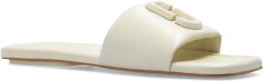 Marc Jacobs The J Marc leren slippers Beige - Foto 4