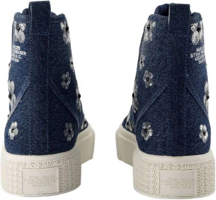 Marc Jacobs The Sequin Daisy Denim High Top Sneaker