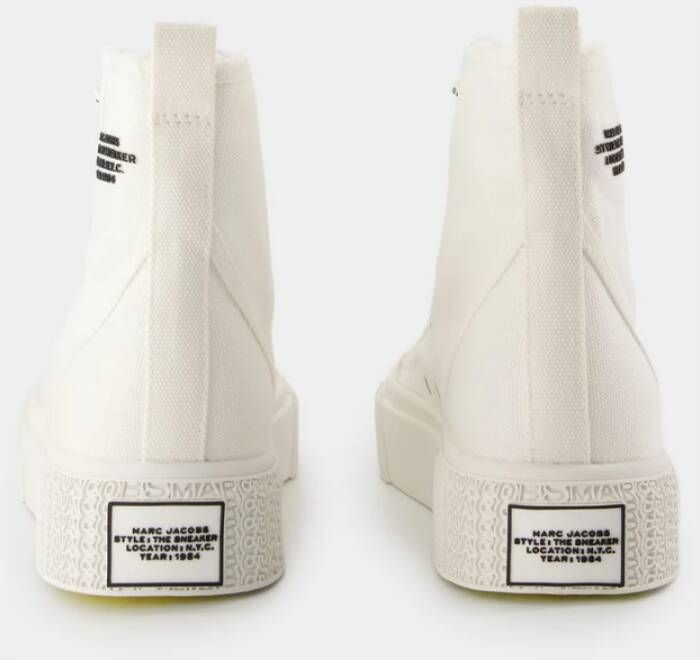 Marc Jacobs Witte High Top Katoenen Sneakers