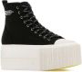 Marc Jacobs Zwarte platform sneakers met reliëflogo - Thumbnail 2