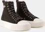 Marc Jacobs Zwarte hoge sneakers van katoenrubber Black Dames - Thumbnail 8