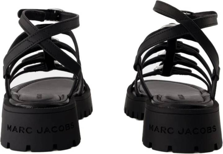 Marc Jacobs Zwarte Leren Gladiator Sandalen
