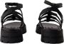 Marc Jacobs Zwarte Leren Gladiator Sandalen - Thumbnail 2