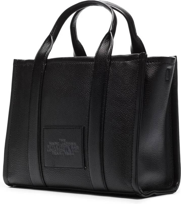 Marc Jacobs Zwarte Slogan Print Tote Tas