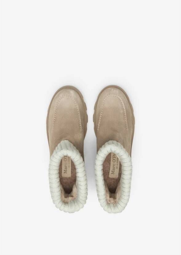Marc O'Polo Chelsea boot met gebreide boord Gray Dames