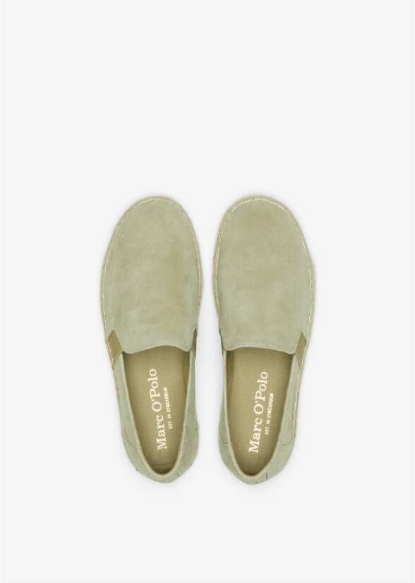 Marc O'Polo Suède Espadrilles met Jute Zool Blue Heren