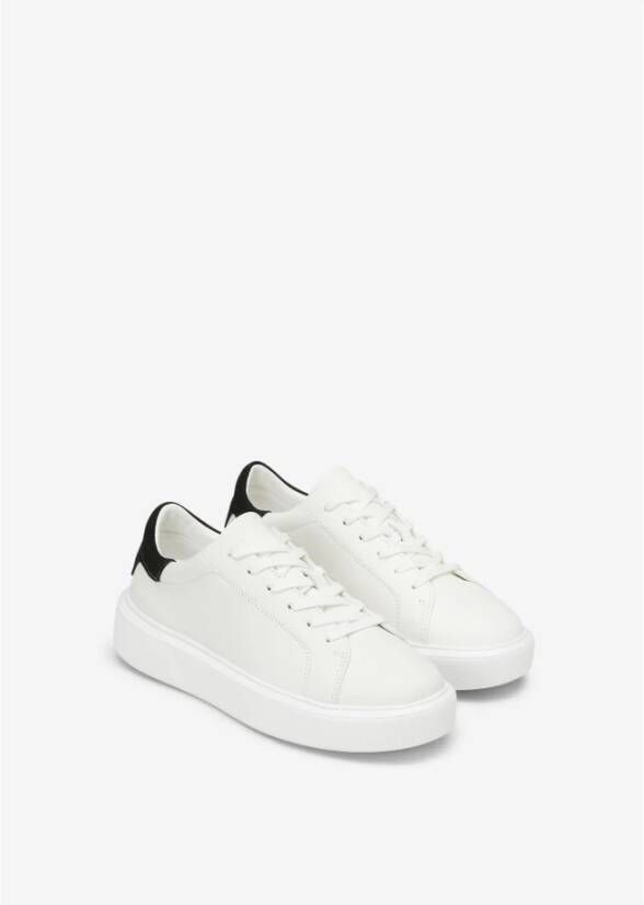 Marc O'Polo Sneaker van runderleer met suède inzetstukken Beige Dames - Foto 3