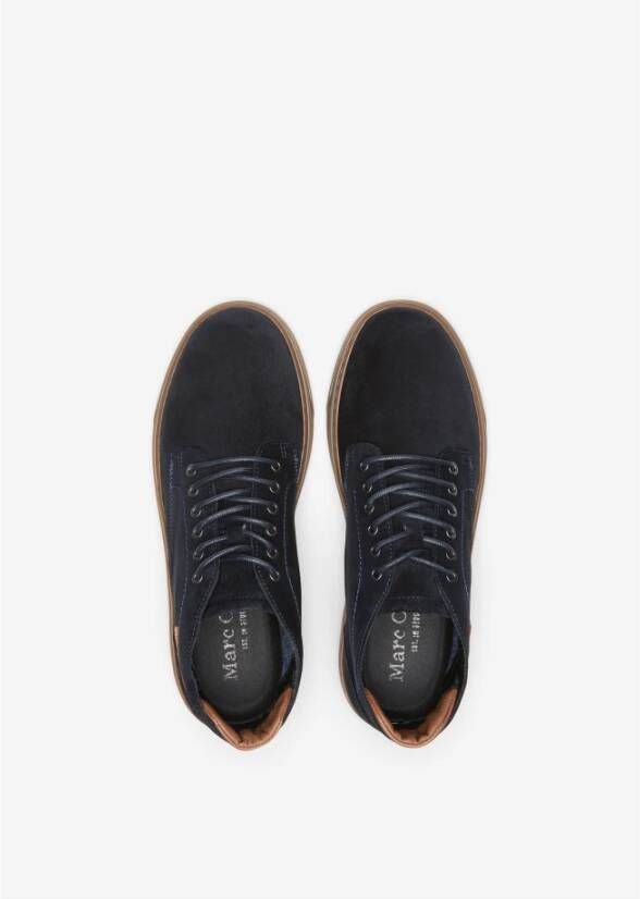 Marc O'Polo Enkellaars met vetersluiting Brown Heren