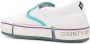 Marcelo Burlon Witte Turquoise Cross Vulcanized Slip-On Sneakers Wit Dames - Thumbnail 3
