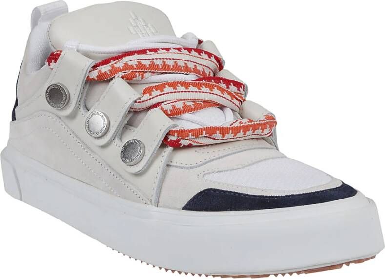 Marcelo Burlon Witte Oranje Ticinella Sneakers Wit Heren