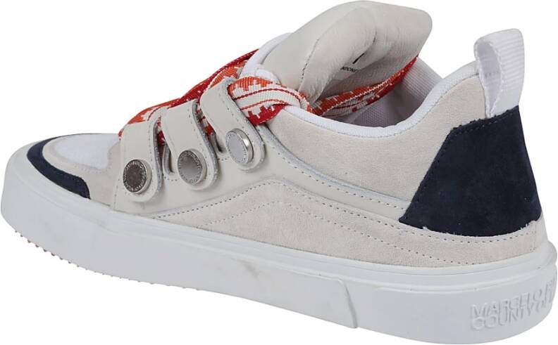 Marcelo Burlon Witte Oranje Ticinella Sneakers Wit Heren