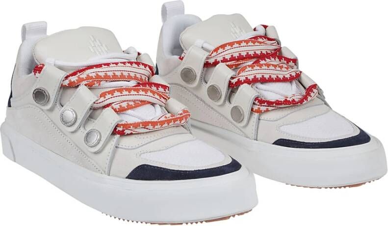 Marcelo Burlon Witte Oranje Ticinella Sneakers Wit Heren