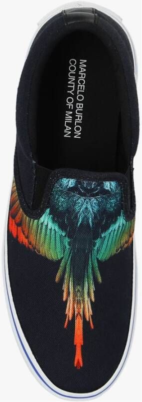 Marcelo Burlon Zwarte Sneaker Iconen van Zwart Heren