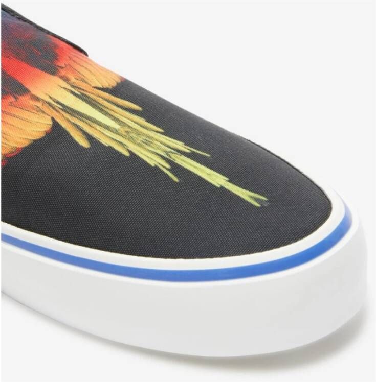 Marcelo Burlon Zwarte Wings Slip-On Sneakers Zwart Heren