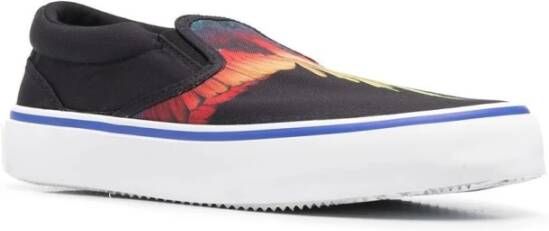 Marcelo Burlon Zwarte Wings Slip-On Sneakers Zwart Heren