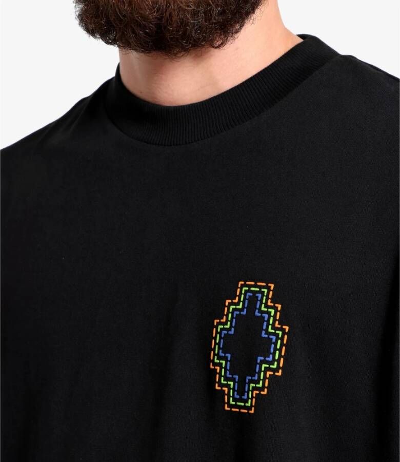 Marcelo Burlon T-shirt met ronde hals en geborduurd kruislogo
