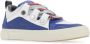 Marcelo Burlon Multicolor Suède en Stof Sneaker Blauw Heren - Thumbnail 2