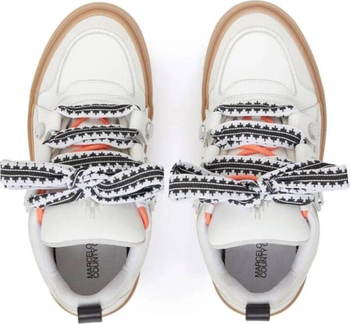 Marcelo Burlon Witte Flat Sneakers