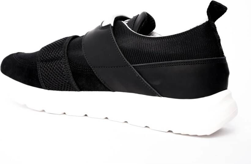 Marcelo Burlon Zwart Wit Runninglow Sneakers Black Heren