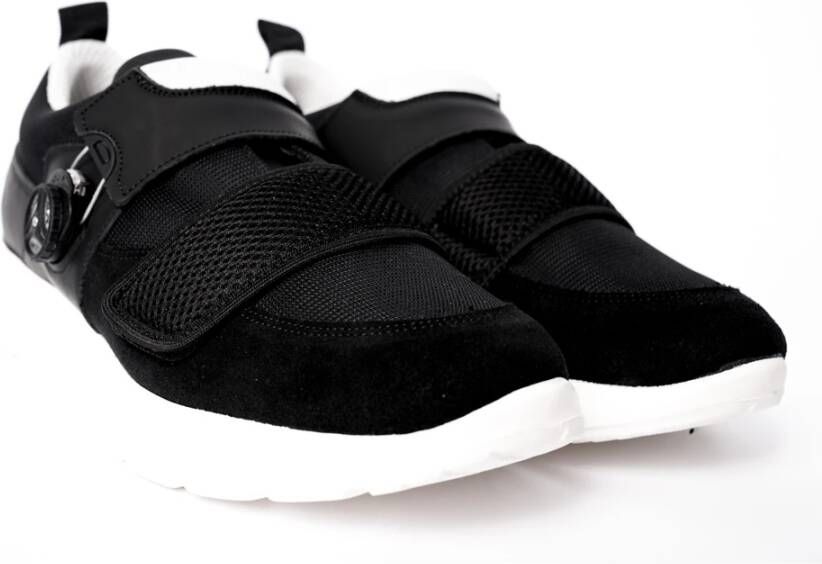 Marcelo Burlon Zwarte en witte hardloopschoenen Black Heren