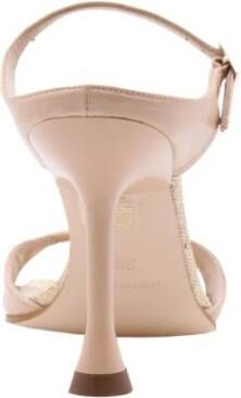 March23 Muiltjes met hoge hak Beige Dames
