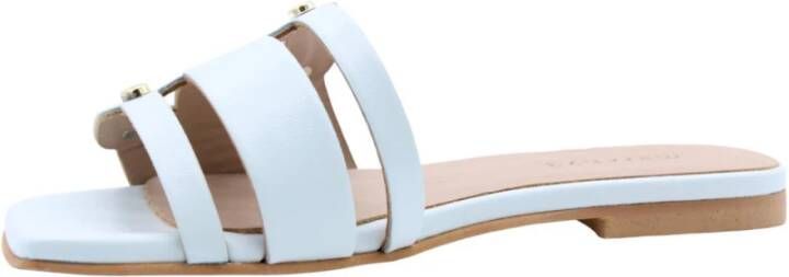 March23 Sliders Heren Zomerstrand Slippers Buitenshuis Blue Dames