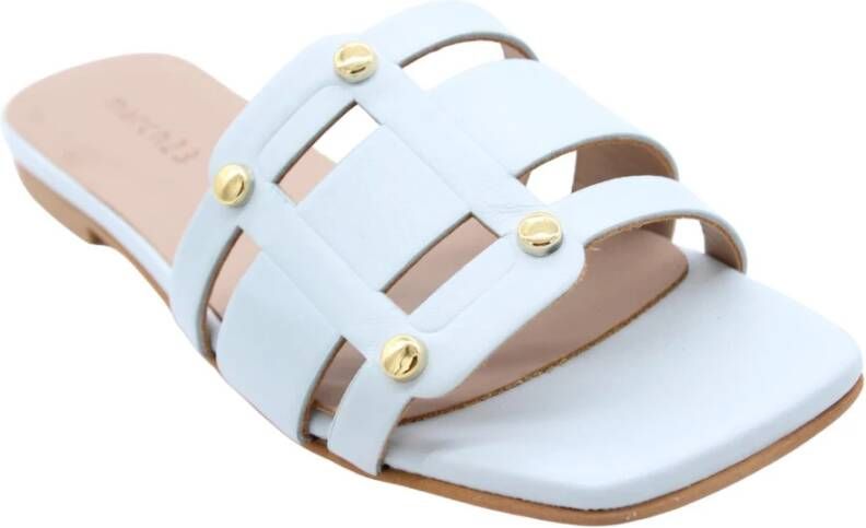March23 Sliders Heren Zomerstrand Slippers Buitenshuis Blue Dames