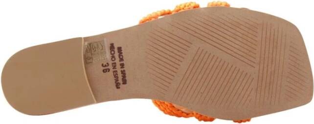 March23 Flat Sandals Oranje Dames