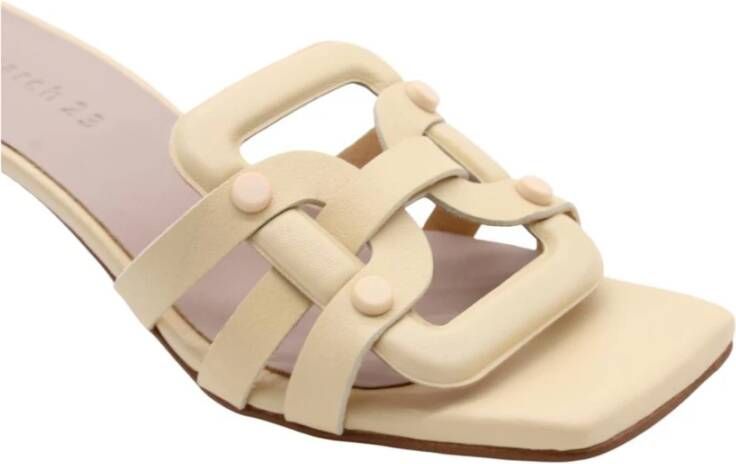 March23 Heeled Sandals Geel Dames