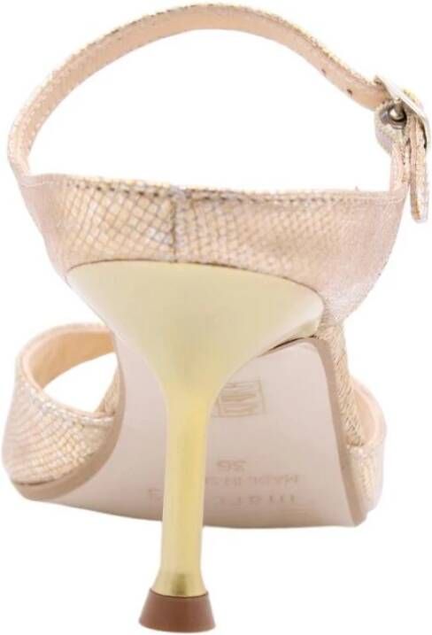 March23 Elegante muiltjes met hoge hak Yellow Dames