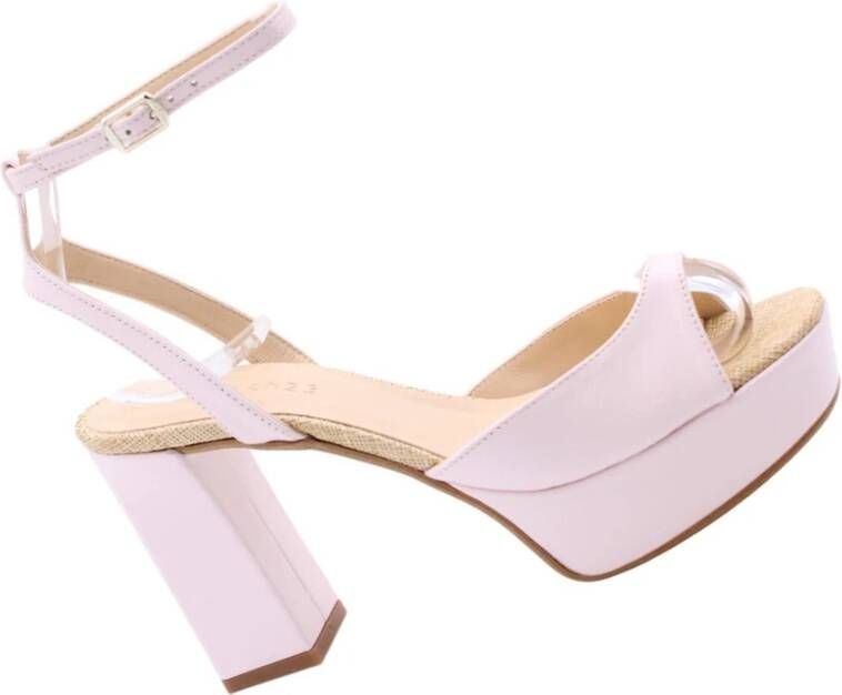 March23 Sandales à talons hauts élégantes Pink Dames