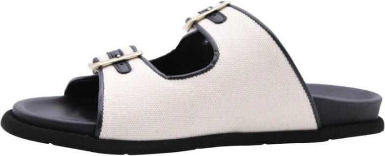 March23 Sliders comfortables pour homme Beige Dames