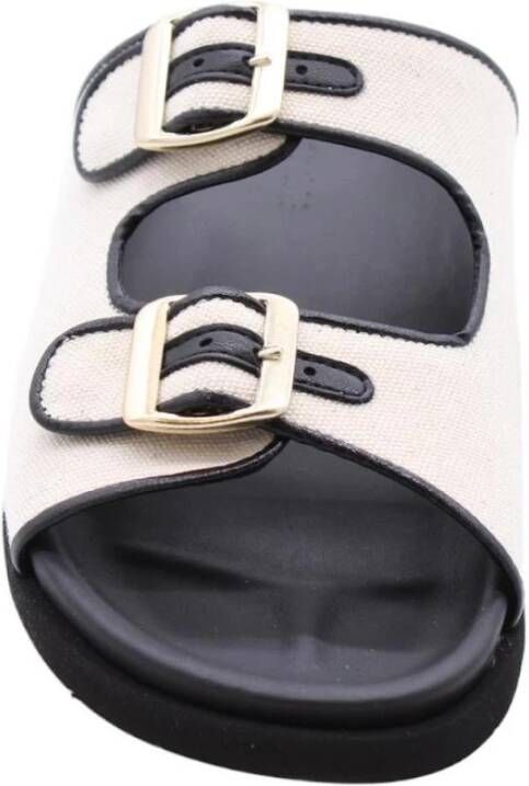 March23 Sliders comfortables pour homme Beige Dames