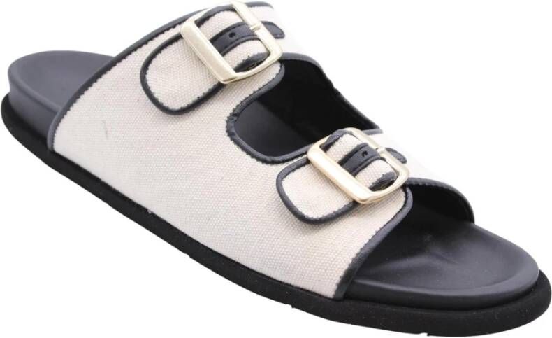 March23 Sliders comfortables pour homme Beige Dames