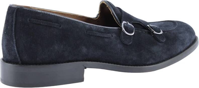 Marco Ferretti Blauwe Suède Loafers Blue Heren