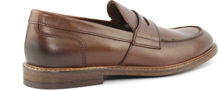 Marco Ferretti Bruine Leren College Schoenen Brown Heren