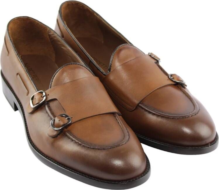 Marco Ferretti Leren Loafers Bruin Stijlvolle Schoenen Brown Heren