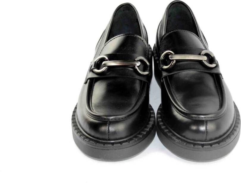 Marco Ferretti Zwarte Leren Loafer Accessoire Black Dames