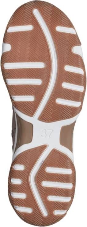 Marco Tozzi Beige Leren Enkellaarzen