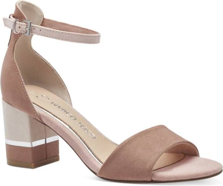marco tozzi Beige Platte Sandalen voor Vrouwen Beige Dames