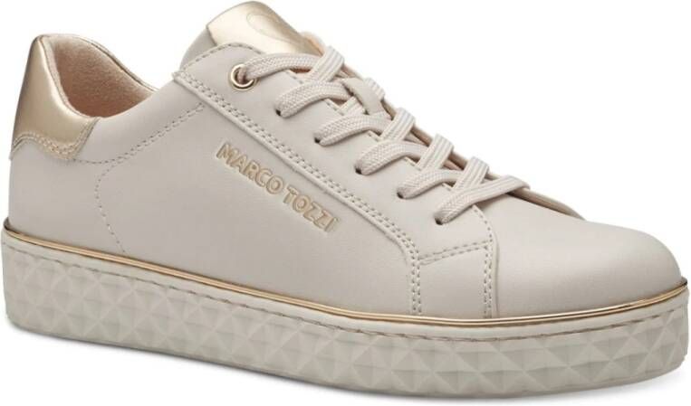 marco tozzi Beige Sneakers Cream Comb Beige Dames