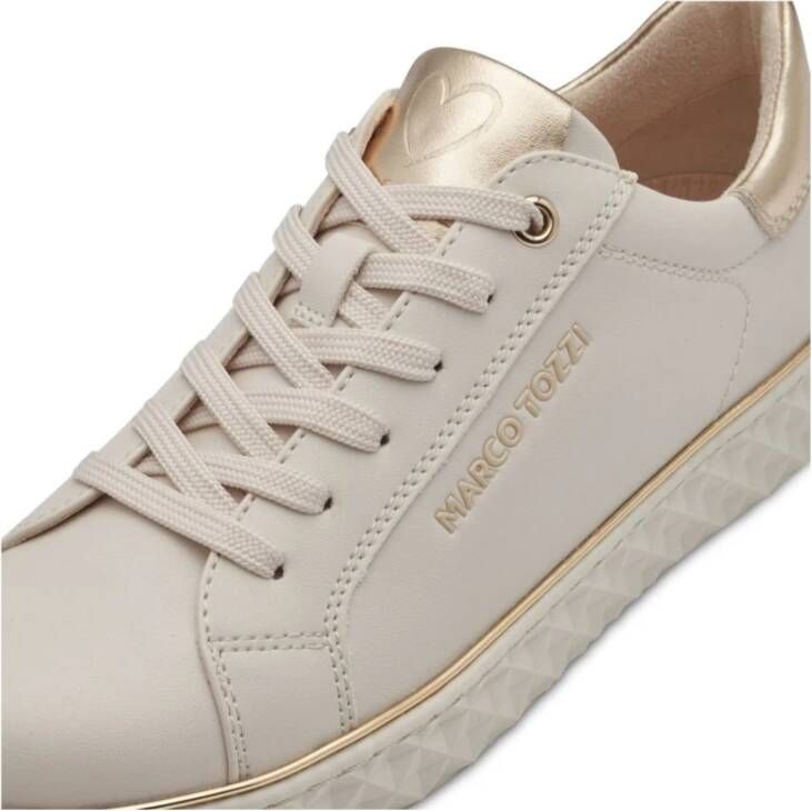 marco tozzi Beige Sneakers Cream Comb Beige Dames