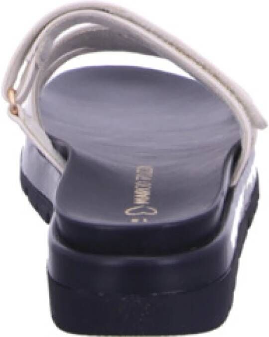 Marco Tozzi Crème Dames Slide Sandalen