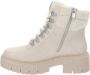 Marco tozzi Dames Enkellaarzen van imitatieleer en stof Beige Dames - Thumbnail 4